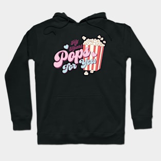 My Heart Pops For You Valentines Day Matching Couples Hoodie